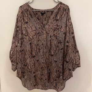 Torrid Snakeskin Harper Blouse